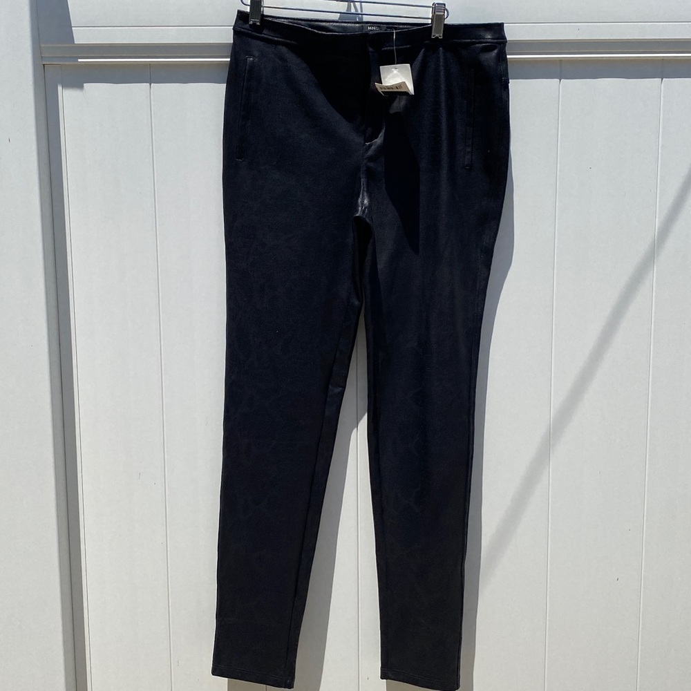 Faux Leather Snake Print Pants